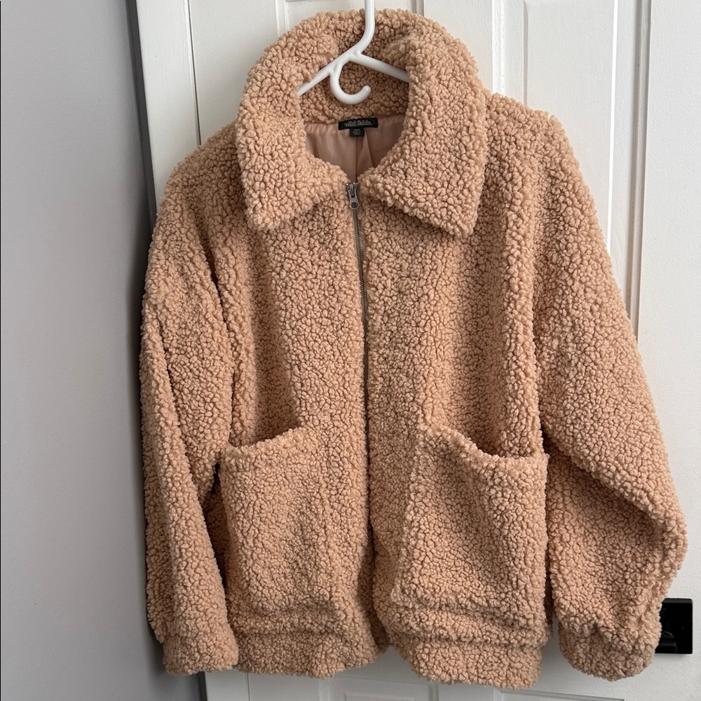 Wild Fable Beige Teddy Jacket